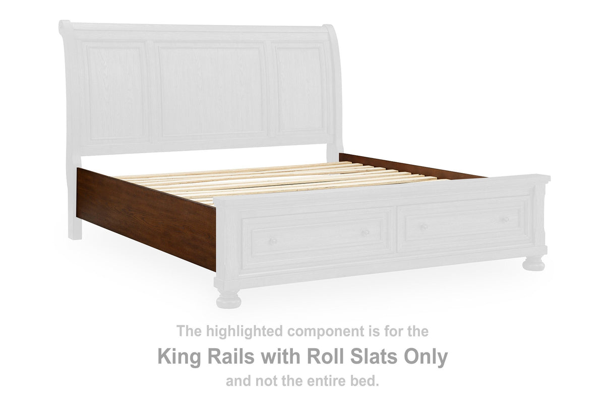 Zackaryn California King Rails with Roll Slats (PCB807-SI) - Image 2