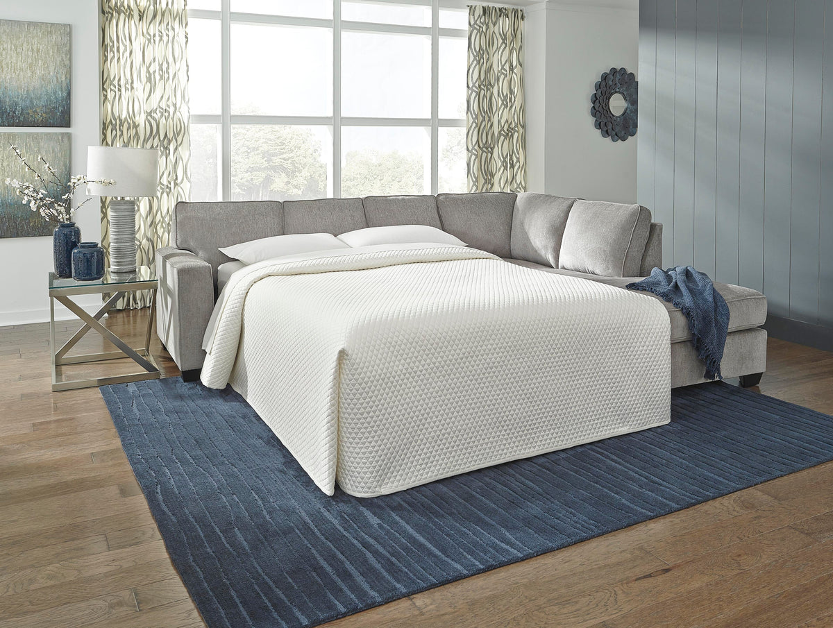 Altari 2-Piece Sleeper Sectional and Ottoman (87214-SI) - Image 7