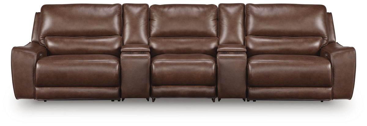 DeepWakes 5-Piece Power Reclining Sectional (PCU62607-SI)