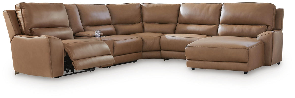 DeepWakes 6-Piece Power Reclining Sectional with Chaise (PCU62606-SI) - Image 3