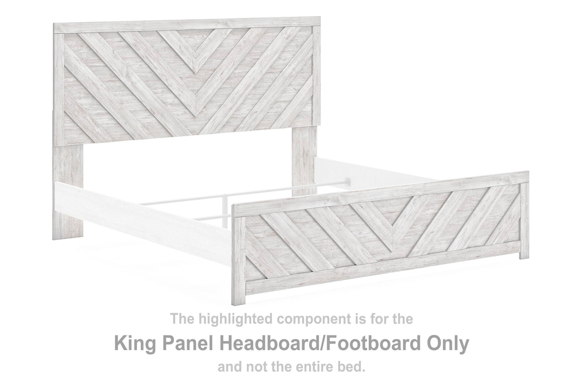 Cayboni Panel Headboard/Footboard - Whitewash  (B3788-SI)