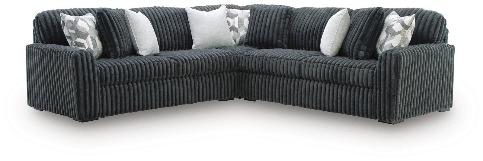Midnight-Madness 3-Piece Sectional (98105-SI)