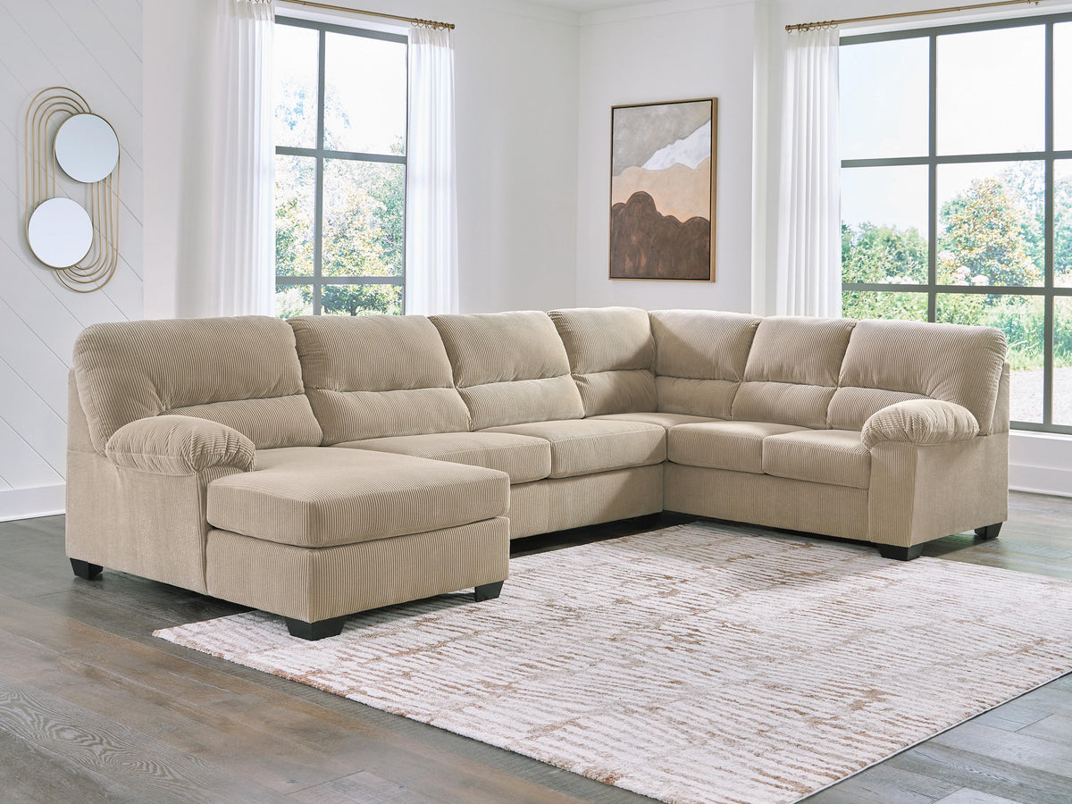 SimpleJoy 3-Piece Sectional with Chaise (24203-SI) - Image 2