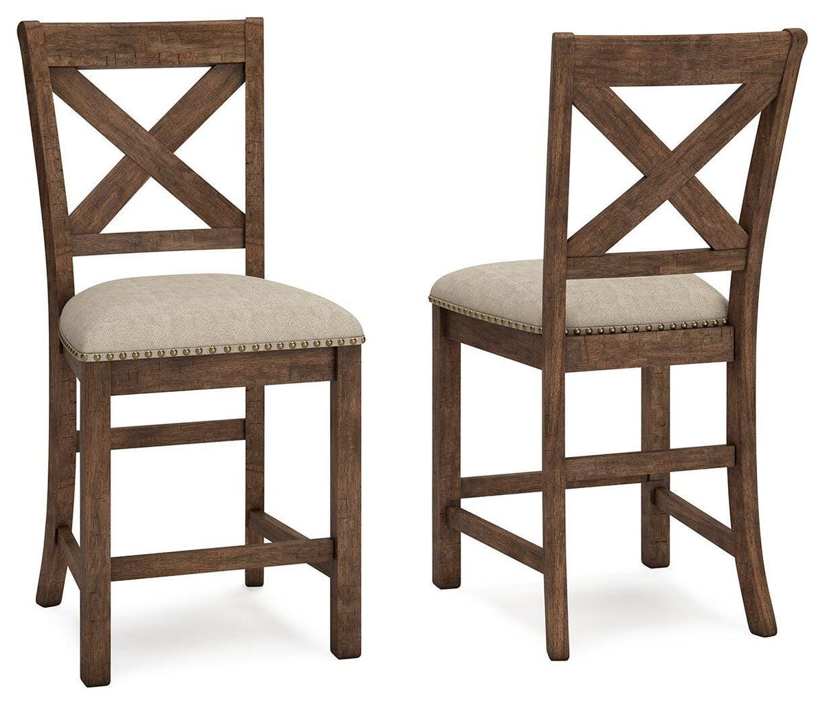 Moriville Counter Height Bar Stool (Set of 2) (D631-SI)