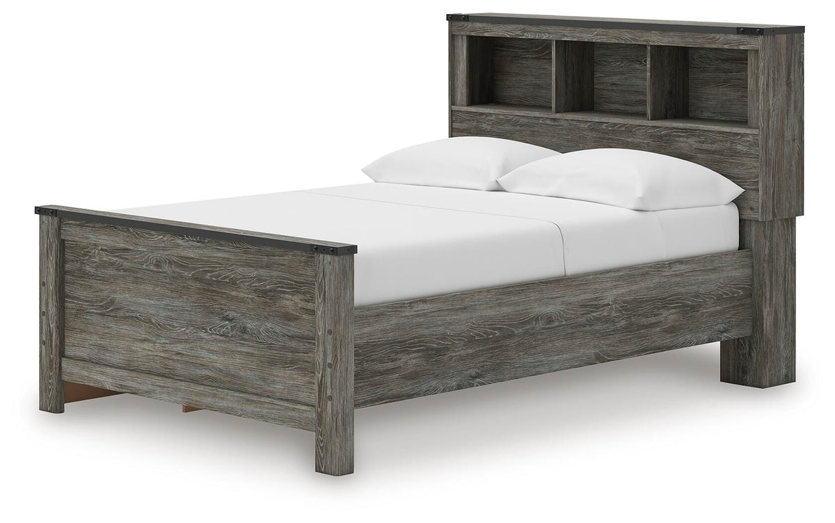 Frandern Bookcase Bed with Storage, Dresser and Mirror (B4480-SI) - Image 16