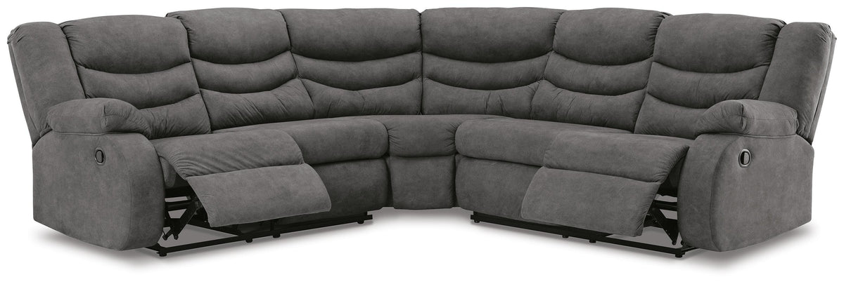 Partymate 2-Piece Reclining Sectional (36903-SI) - Image 2