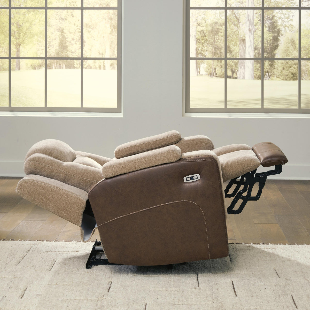 Mixed Motion Power Reclining Loveseat with Console (PC83504-SI) - Image 18