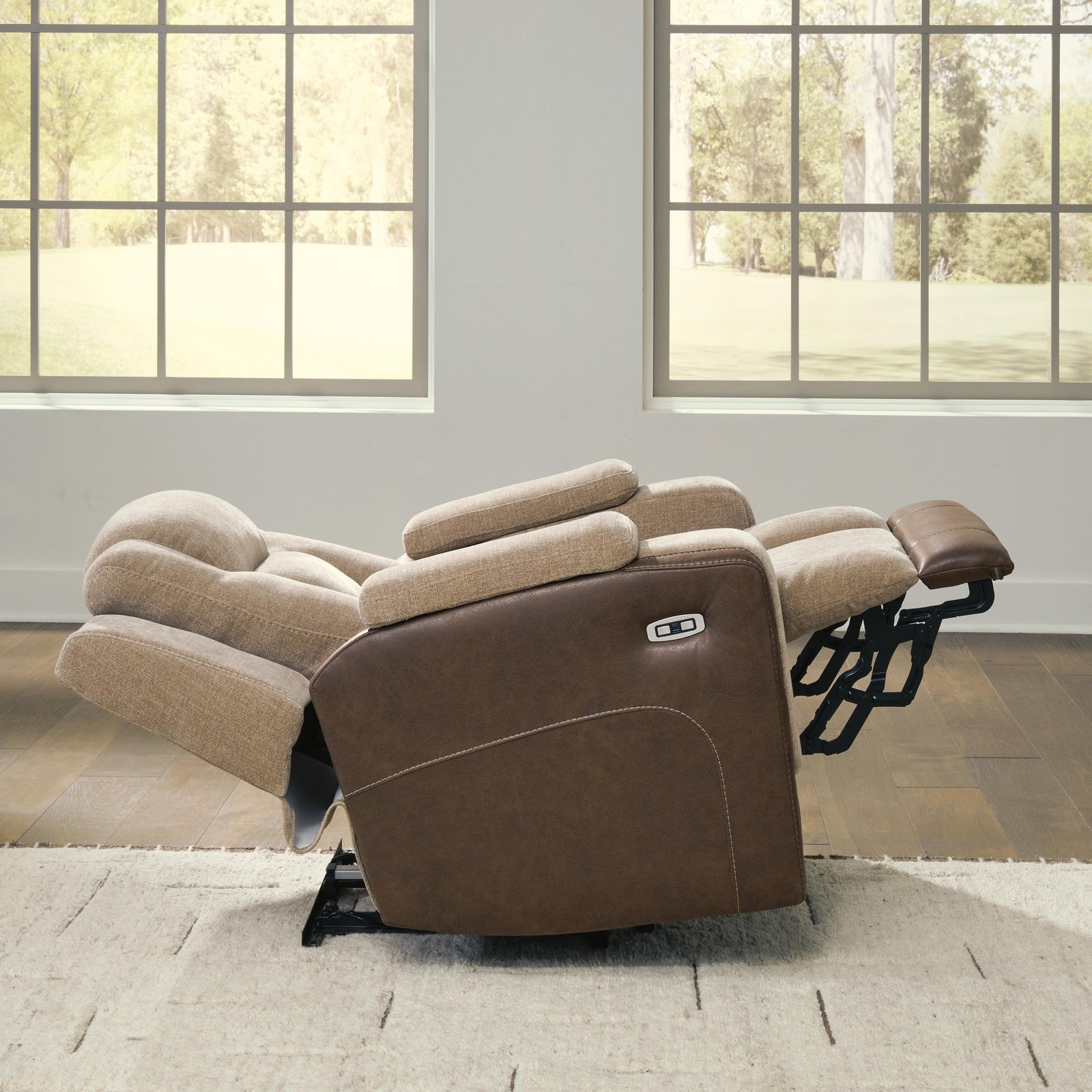 Mixed Motion Power Reclining Loveseat with Console (PC83504-SI) - Image 18