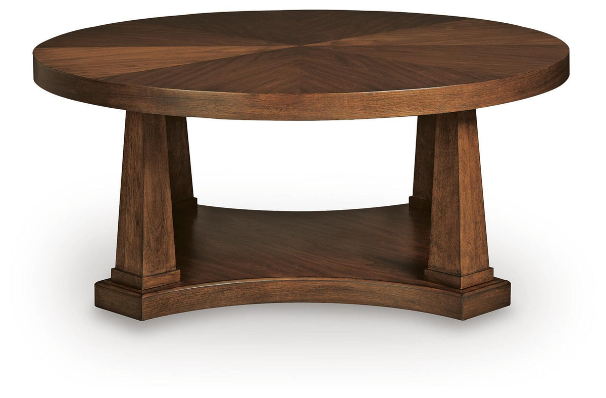 Rustic Plains Coffee Table - Warm Brown  (T877-SI) - Image 2
