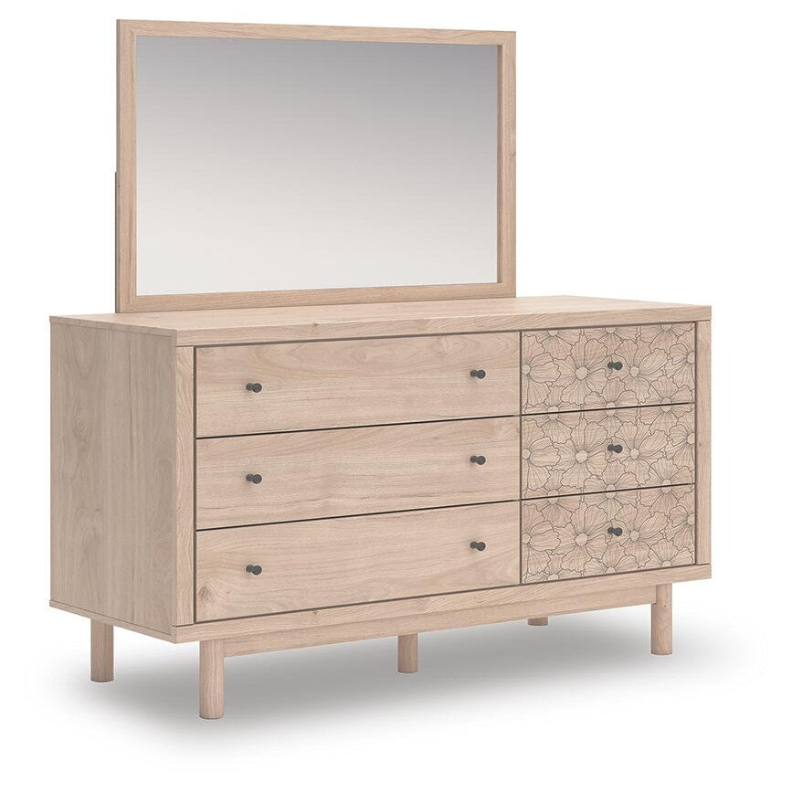 Arloster Full Panel Storage Bed, Dresser, Mirror and Nightstand (PCB1566-SI) - Image 3