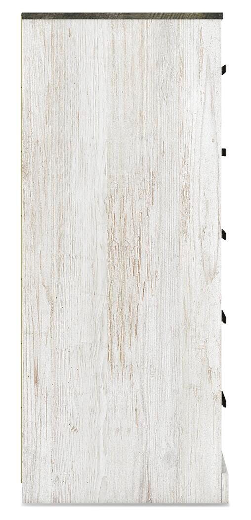 Shawburn Panel Bed with Chest - White/Brown  (EB4121-SI) - Image 11