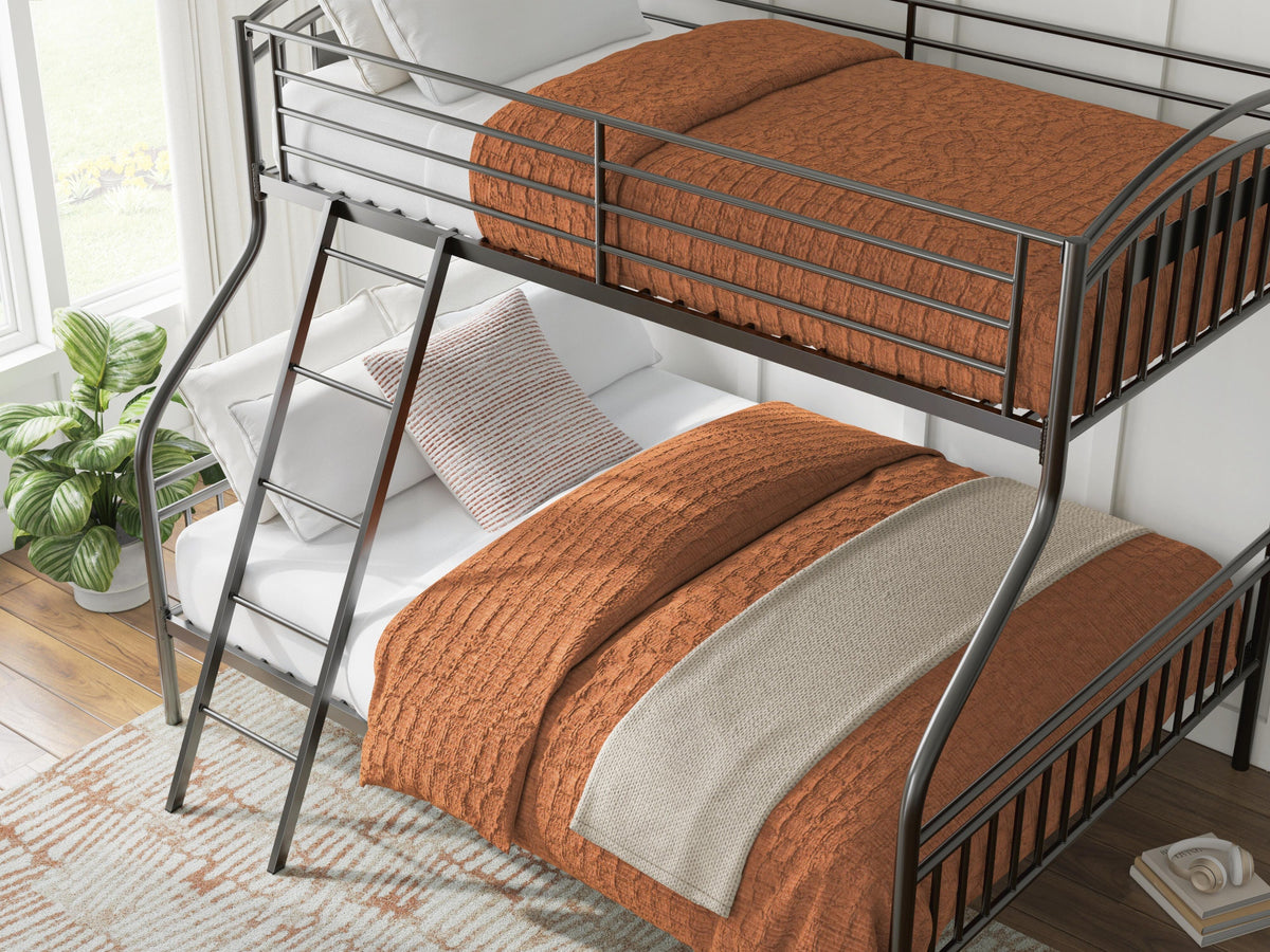 Lanceburg Twin over Full Bunk Bed with Ladder (PCB400-SI) - Image 10