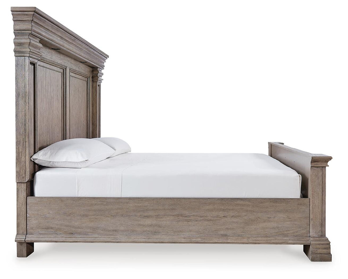 Blairhurst Panel Bed, Chest and 2 Nightstands (B916-SI) - Image 9
