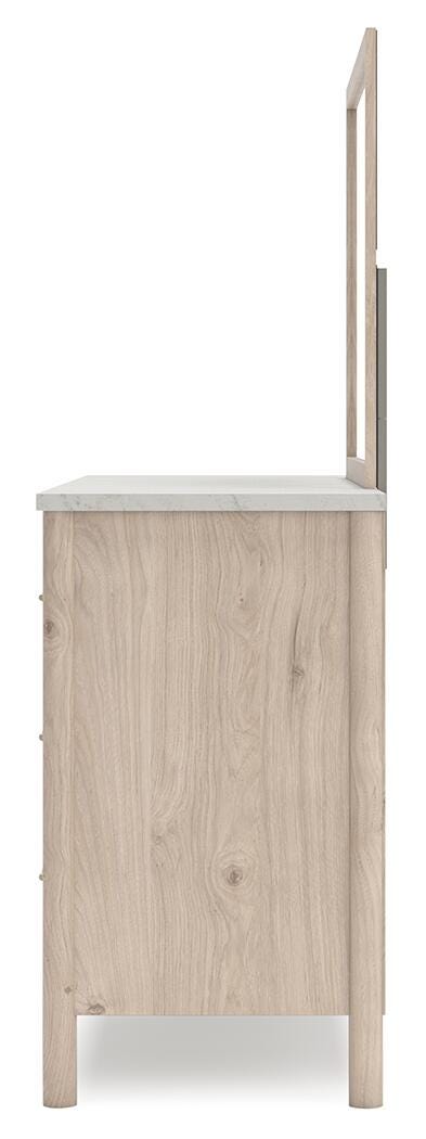 Cadmori Upholstered Panel Bed, Dresser and Mirror (B2615-SI) - Image 7