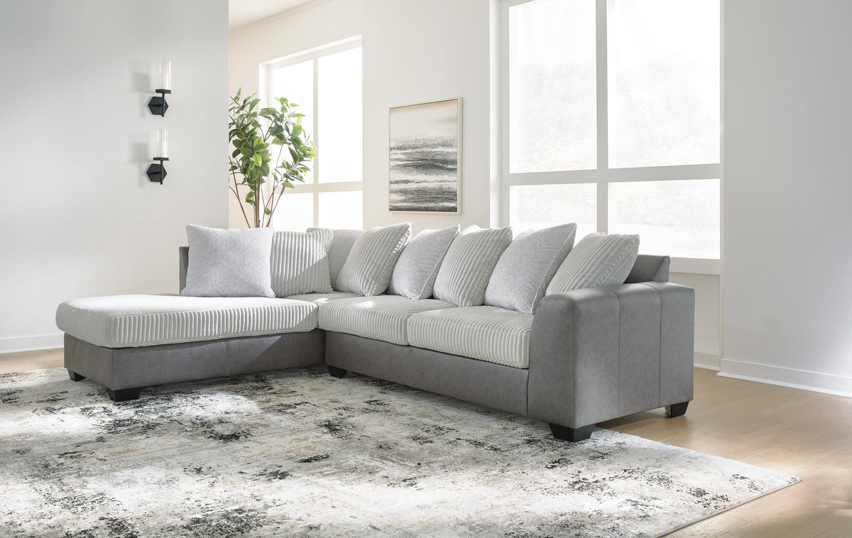 Clairette Court 2-Piece Sectional with Chaise (31503-SI) - Image 2