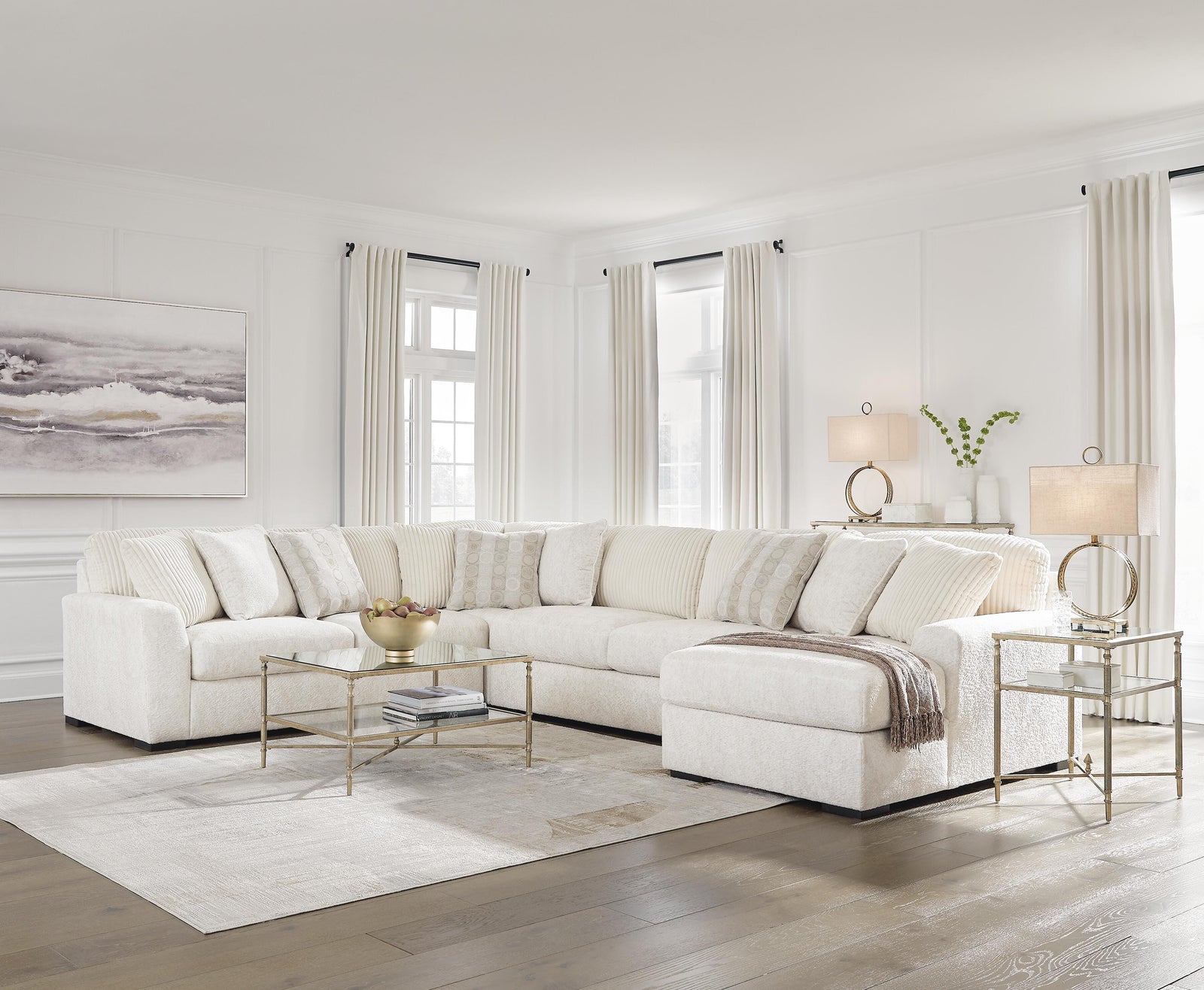 Chessington 4-Piece Sectional with Chaise (61904-SI) - Image 4