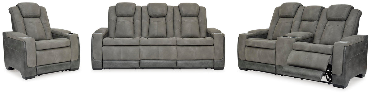Next-Gen Durapella Power Reclining Sofa, Loveseat and Recliner (22004-SI)