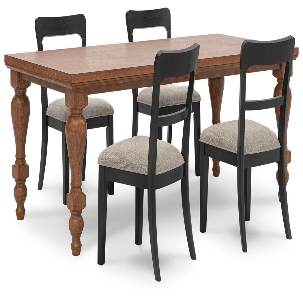 Greddinton Dining Table and 4 Chairs (PCD824-SI)