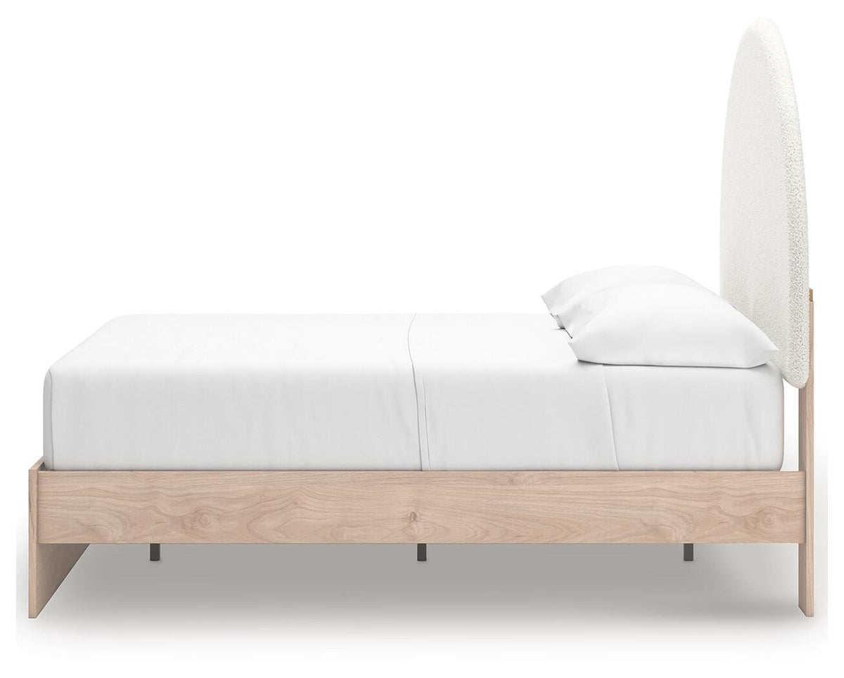 Arloster Full Upholstered Panel Bed, Dresser and Mirror (PCB1566-SI) - Image 14