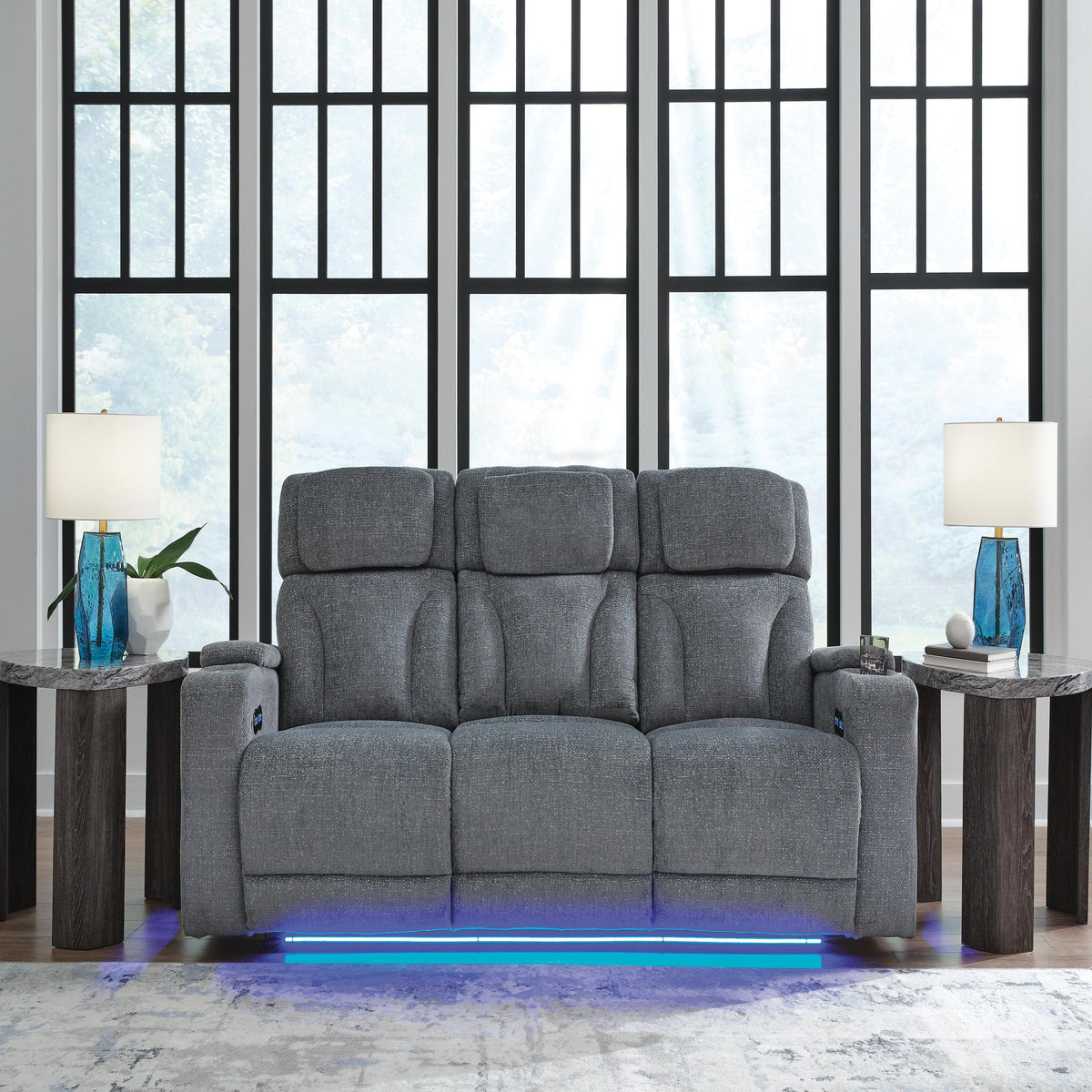 Studio Cave Power Reclining Loveseat with Console (PC49802-SI) - Image 9