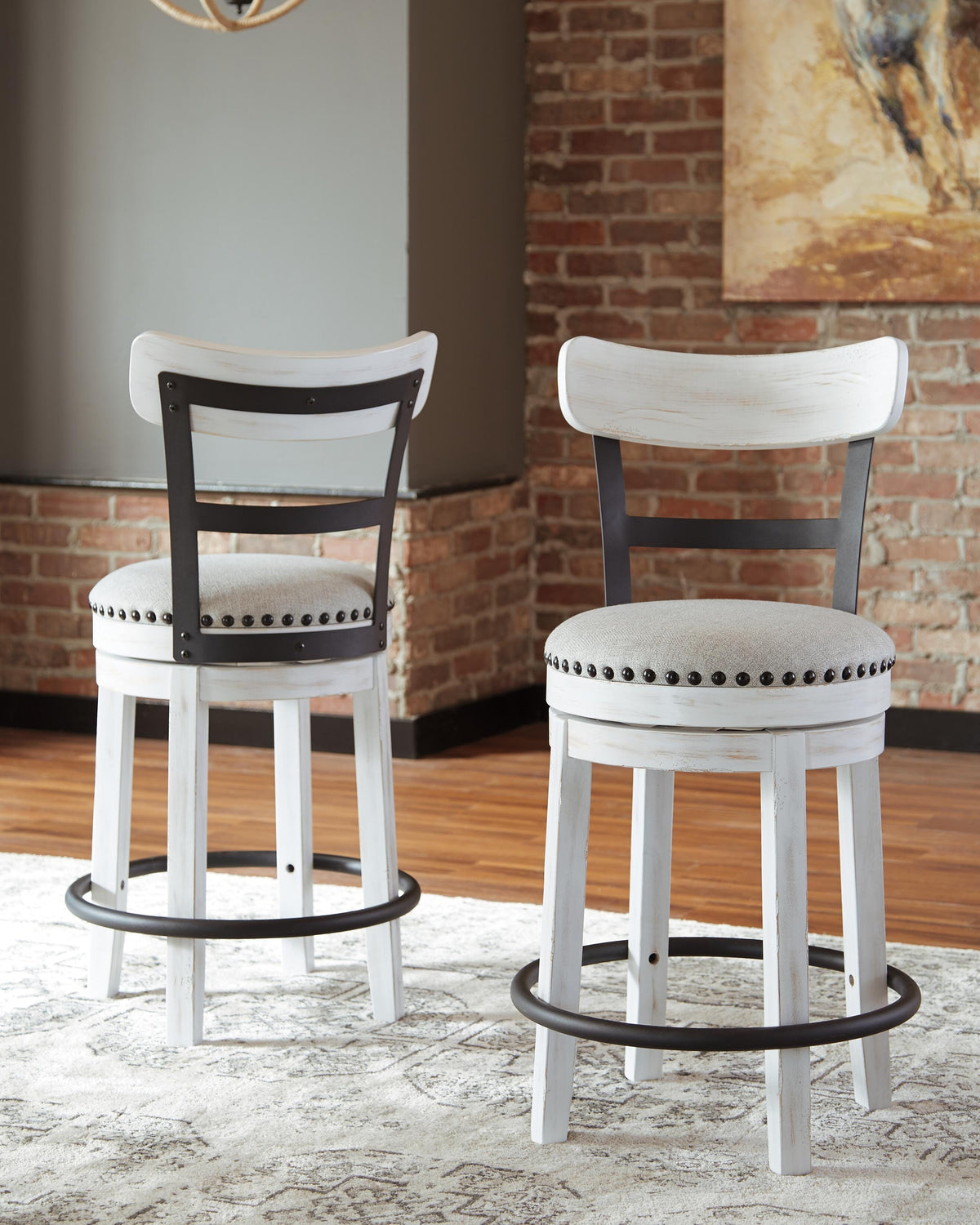 Valebeck Counter Height Dining Table and 2 Barstools (D546-SI) - Image 7