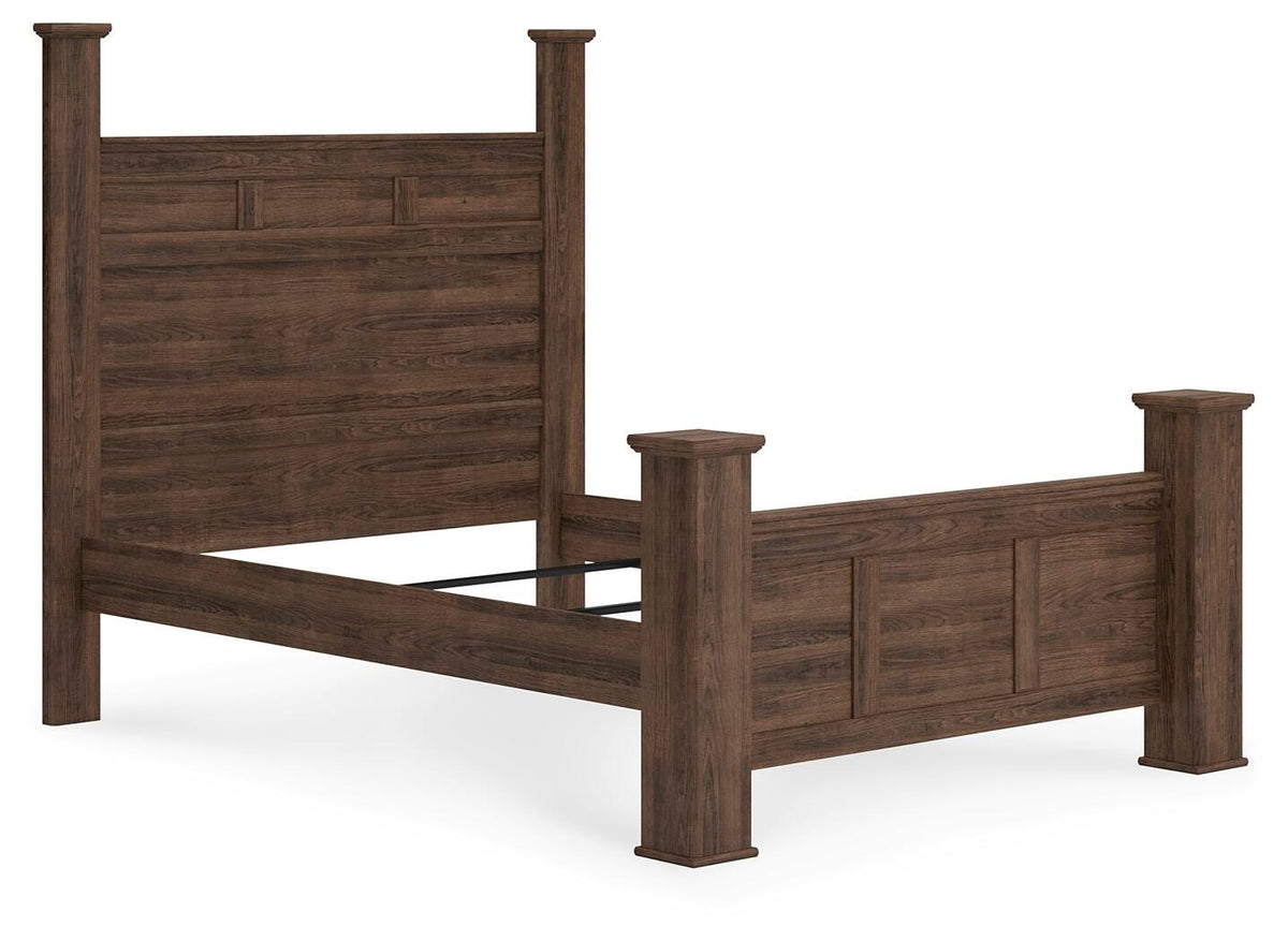 Juararo Poster Bed and 2 Chests - Dark Brown  (B251-SI) - Image 4