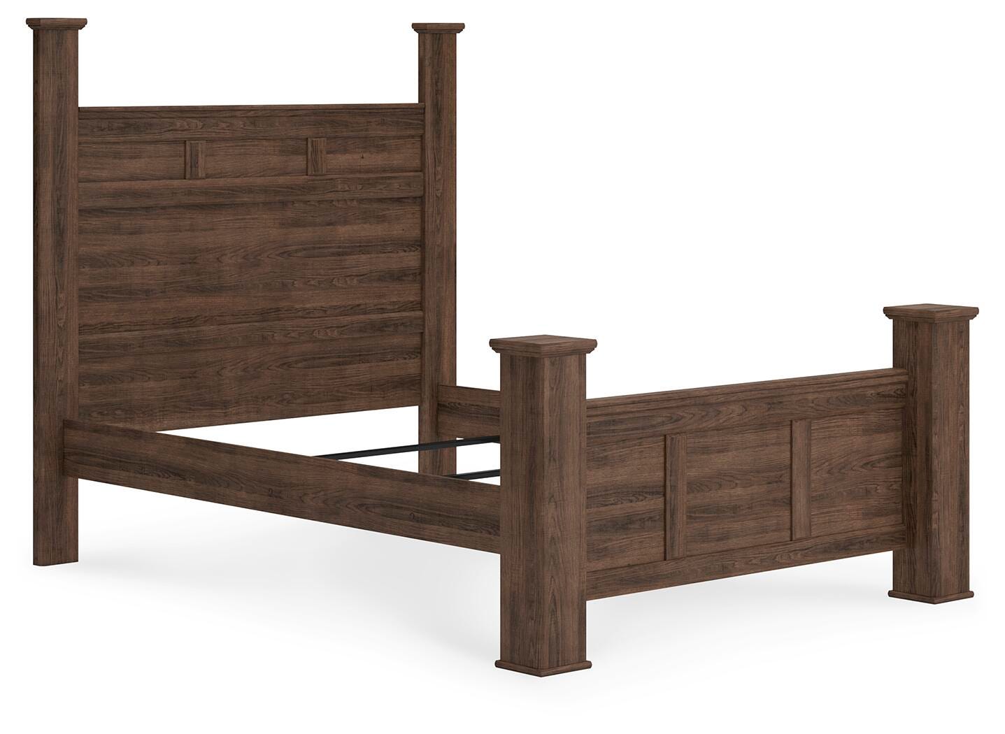 Juararo Poster Bed and 2 Chests - Dark Brown  (B251-SI) - Image 4