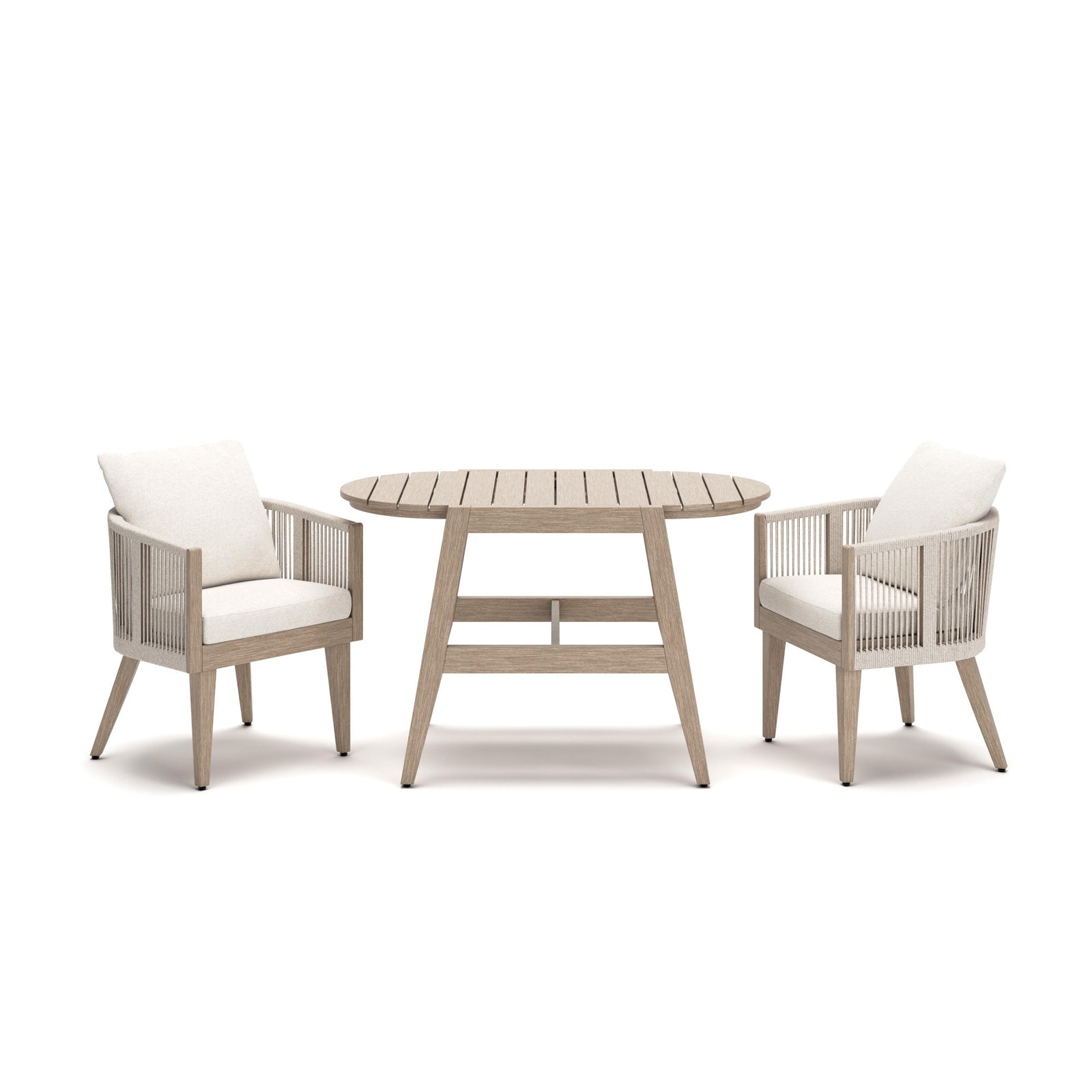 Ivory Vine Outdoor Table/Chairs (Set of 3) (PCP352-SI)