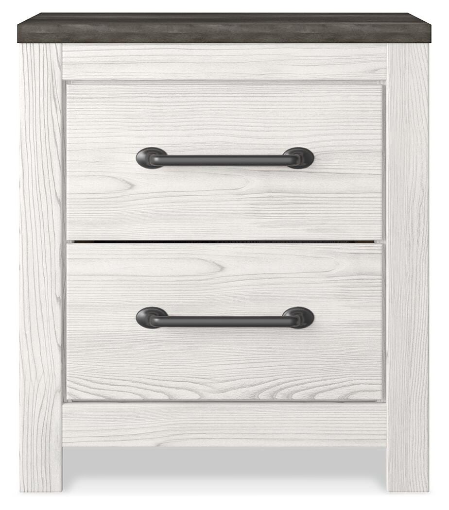 Gerridan Panel Bed, Dresser, Mirror and 2 Nightstands - White/Gray  (B1190-SI) - Image 10