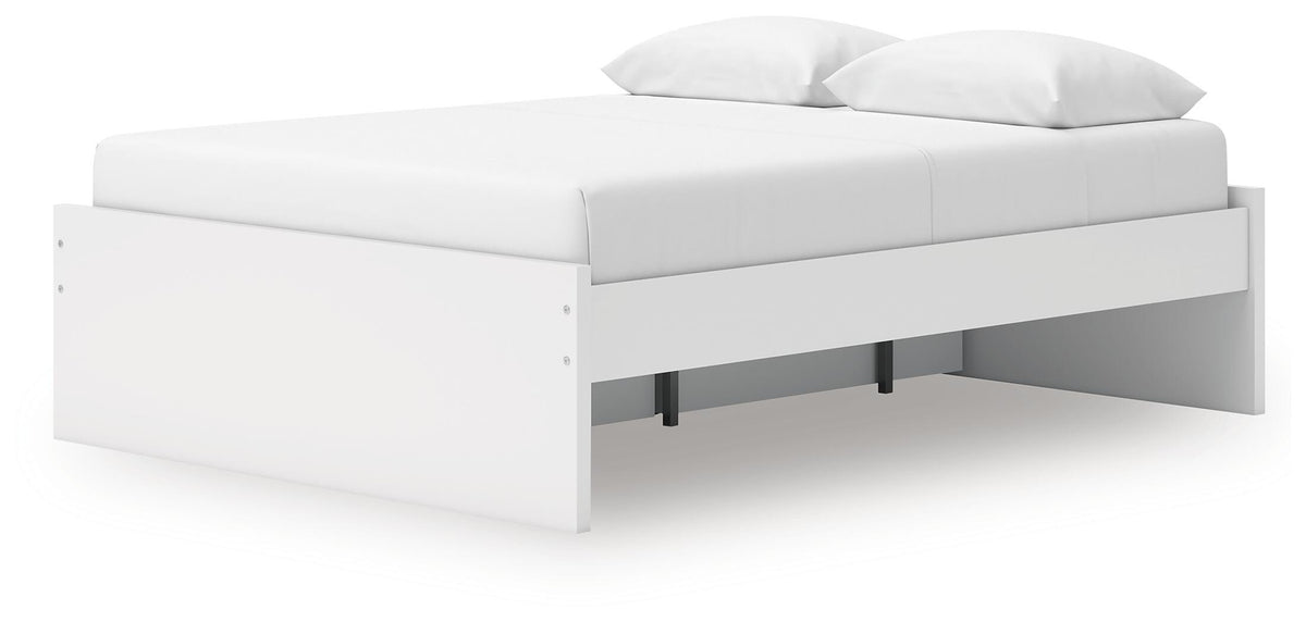 Onita Platform Bed with 1 Side Storage - White  (EB9630-SI) - Image 5