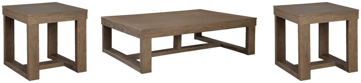 Cariton Coffee Table and 2 End Tables - Gray  (T471-SI) - Image 2