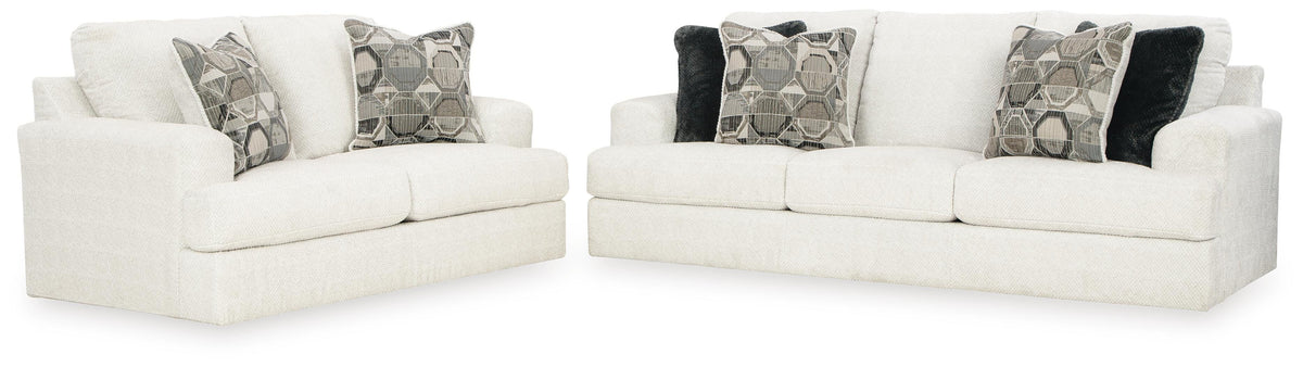 Karinne Sofa and Loveseat (31403-SI)