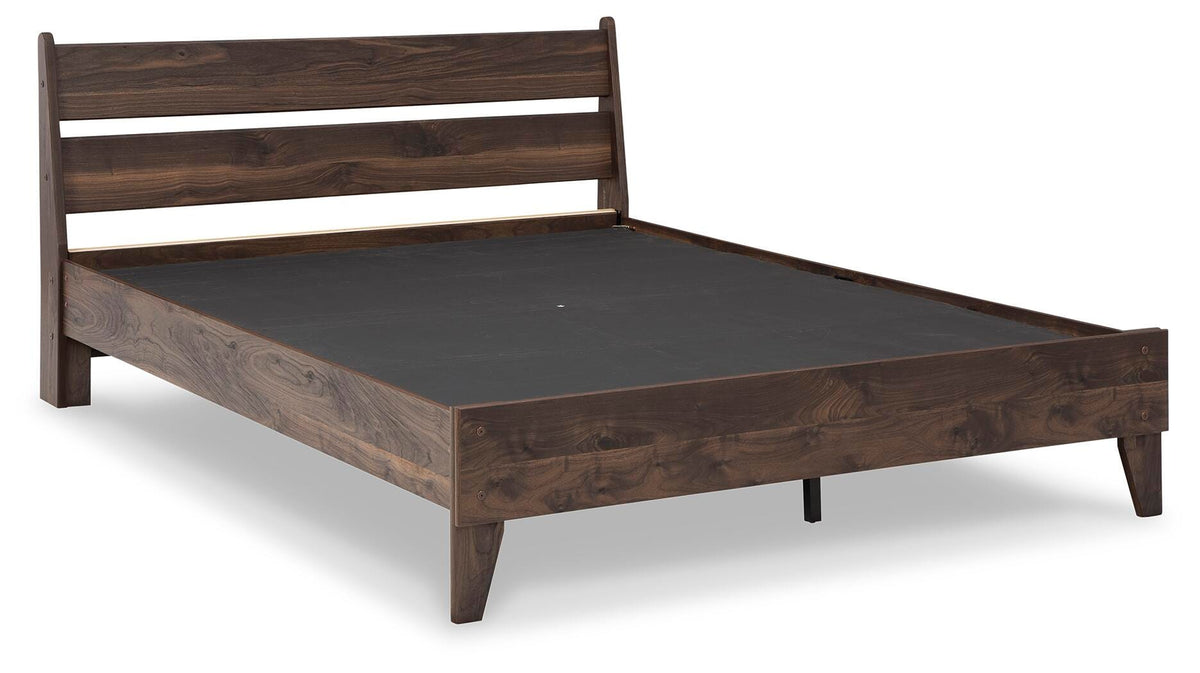 Calverson Panel Platform Bed with Dresser and Nightstand - Mocha  (EB3660-SI) - Image 13