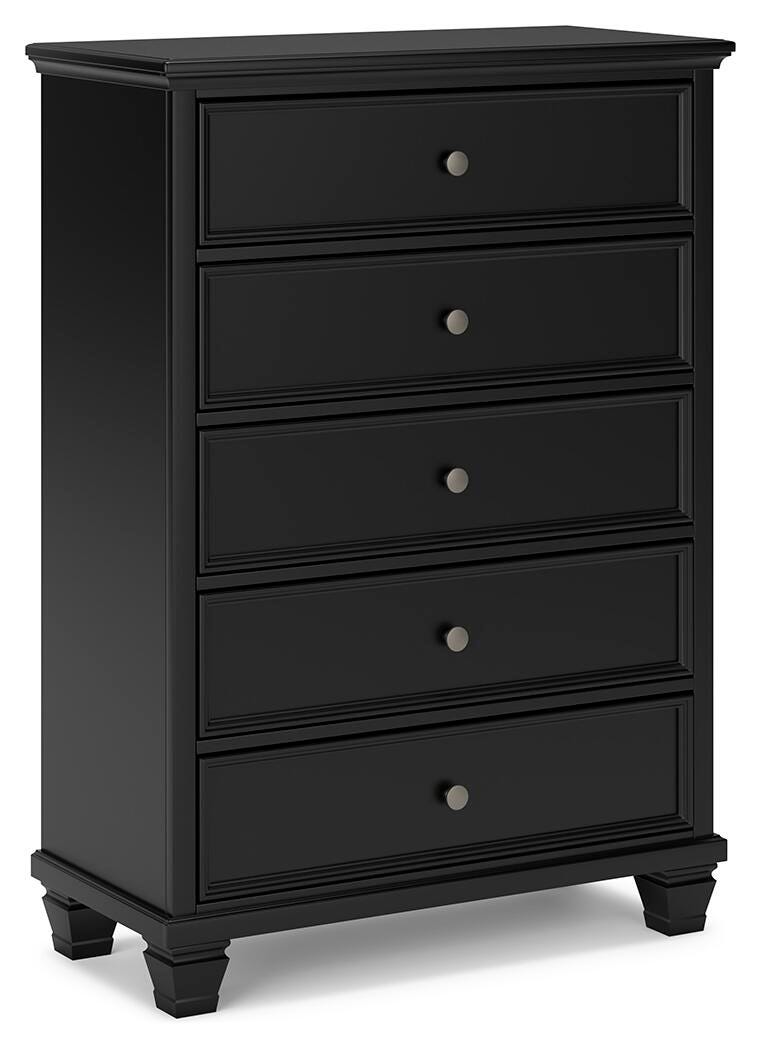 Lanolee Chest of Drawers - Black  (B687-SI) - Image 2