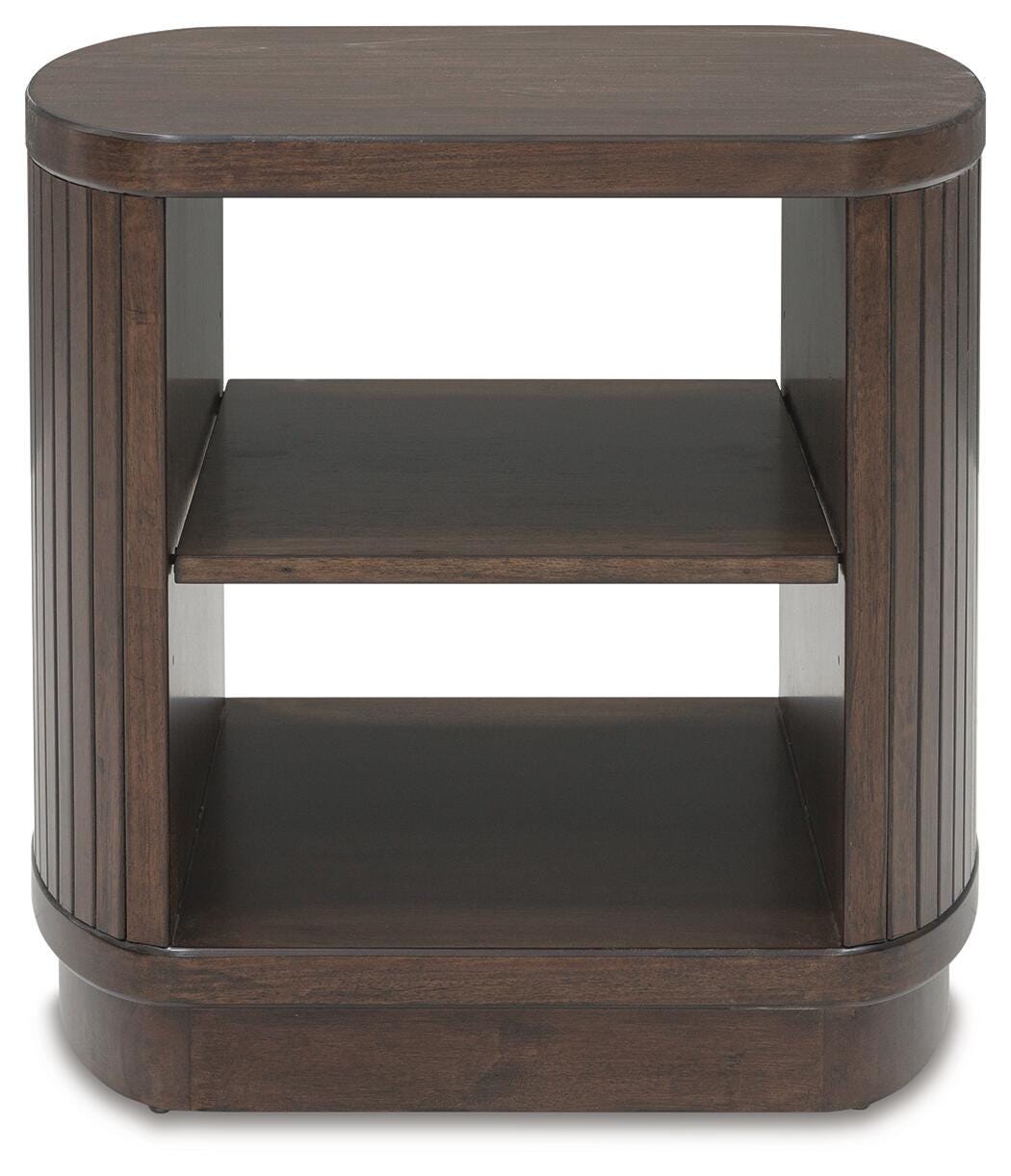 Korestone End Table - Dark Brown  (T679-SI) - Image 2
