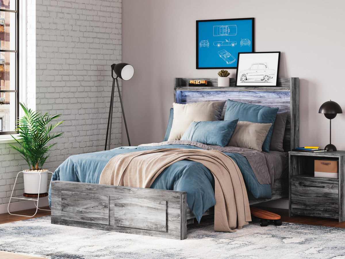 Baystorm Panel Storage Bed and Nightstand (B221-SI) - Image 7