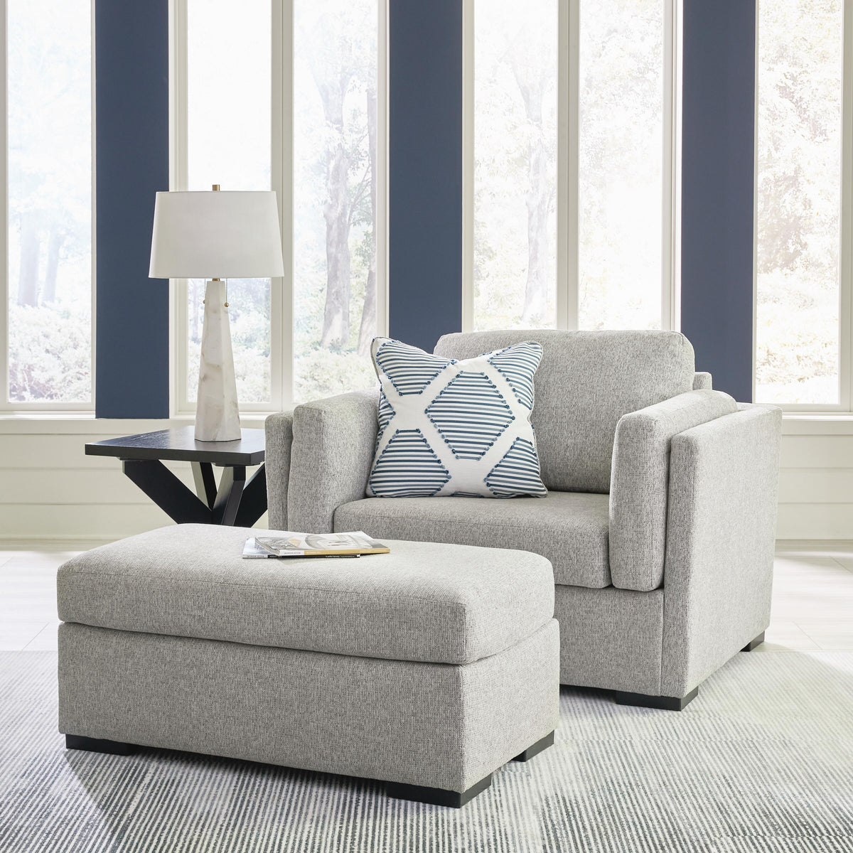 Evansley Sofa, Loveseat, Oversized Chair and Ottoman (54503-SI) - Image 20