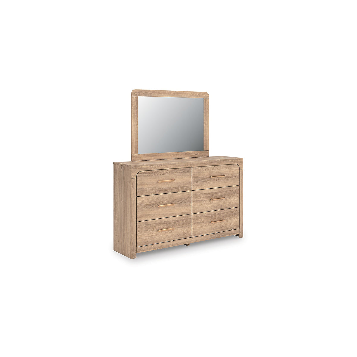 Kinlanni Queen Upholstered Panel Bed, Dresser and Mirror (PCB1360-SI) - Image 3