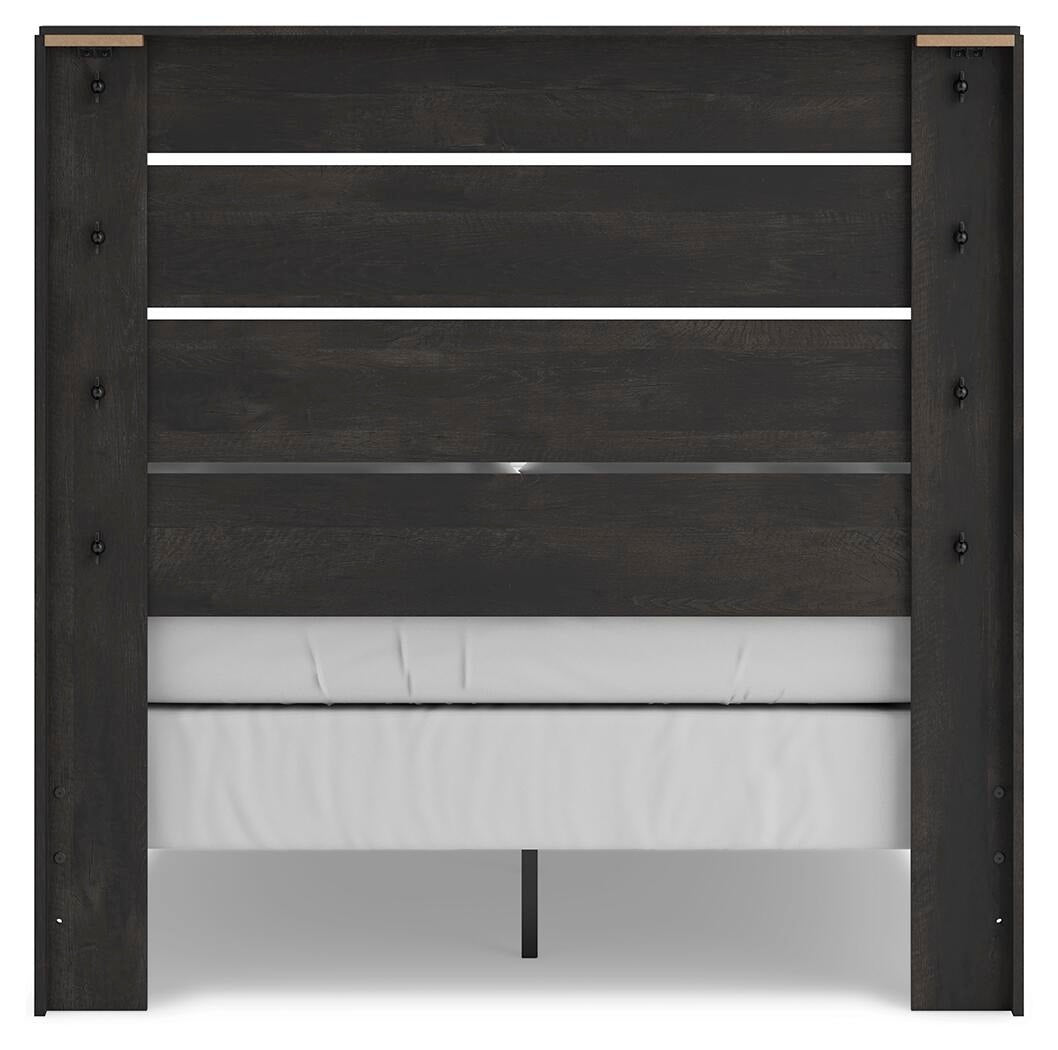 Hollivern Full Panel Bed, Dresser and Mirror (PCB2108-SI) - Image 13
