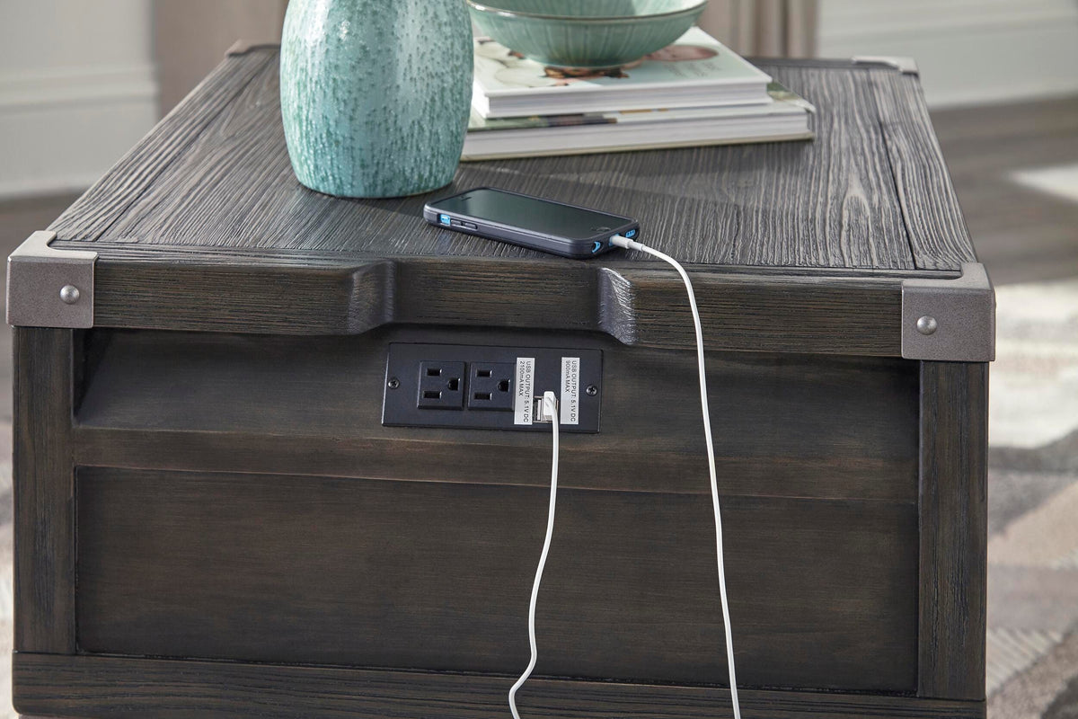 Todoe Coffee Table and End Table - Dark Gray  (T901-SI) - Image 13