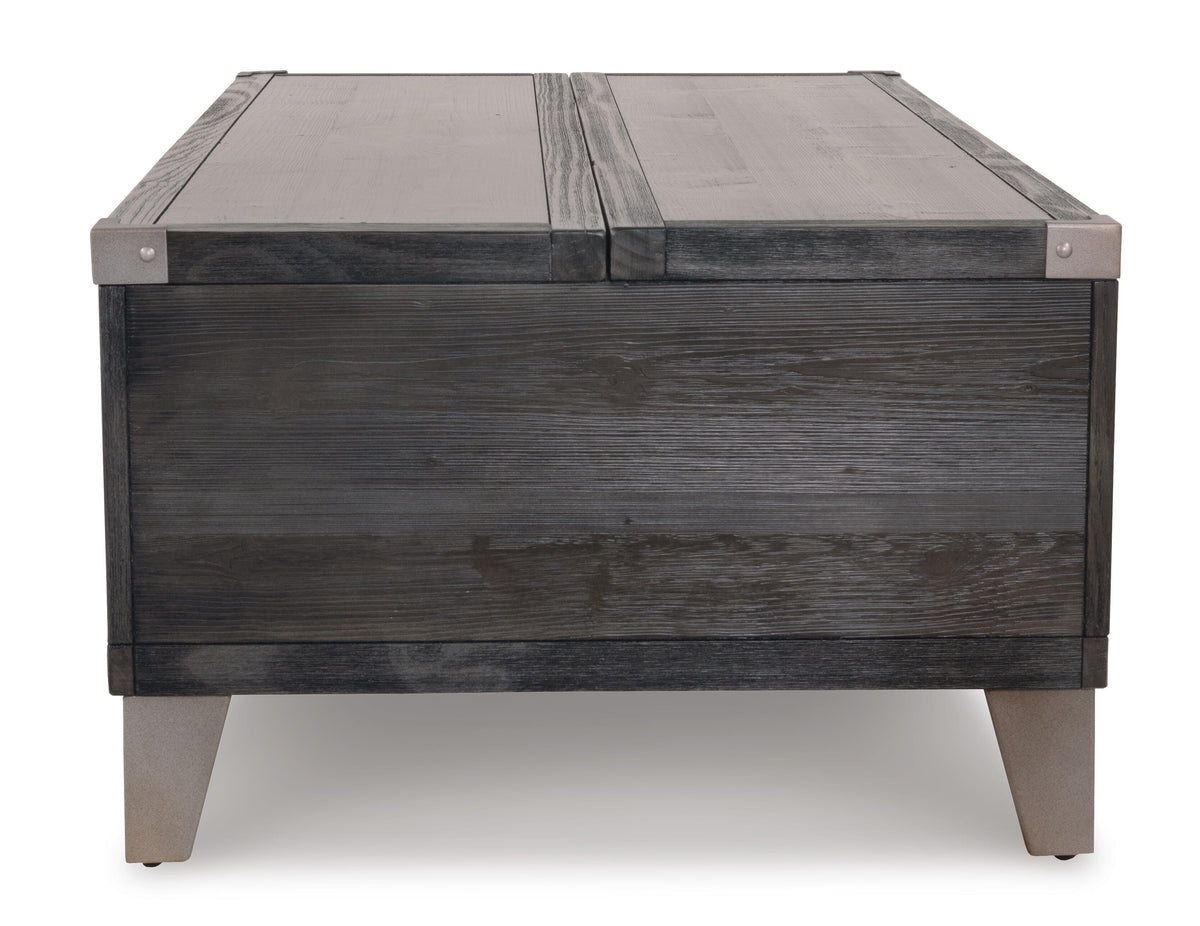 Todoe Coffee Table with Lift Top - Dark Gray  (T901-SI) - Image 11