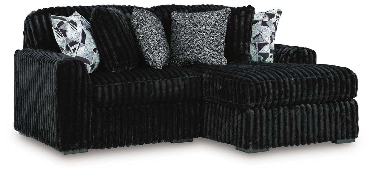 Midnight-Madness 2-Piece Sectional with Chaise (98103-SI)
