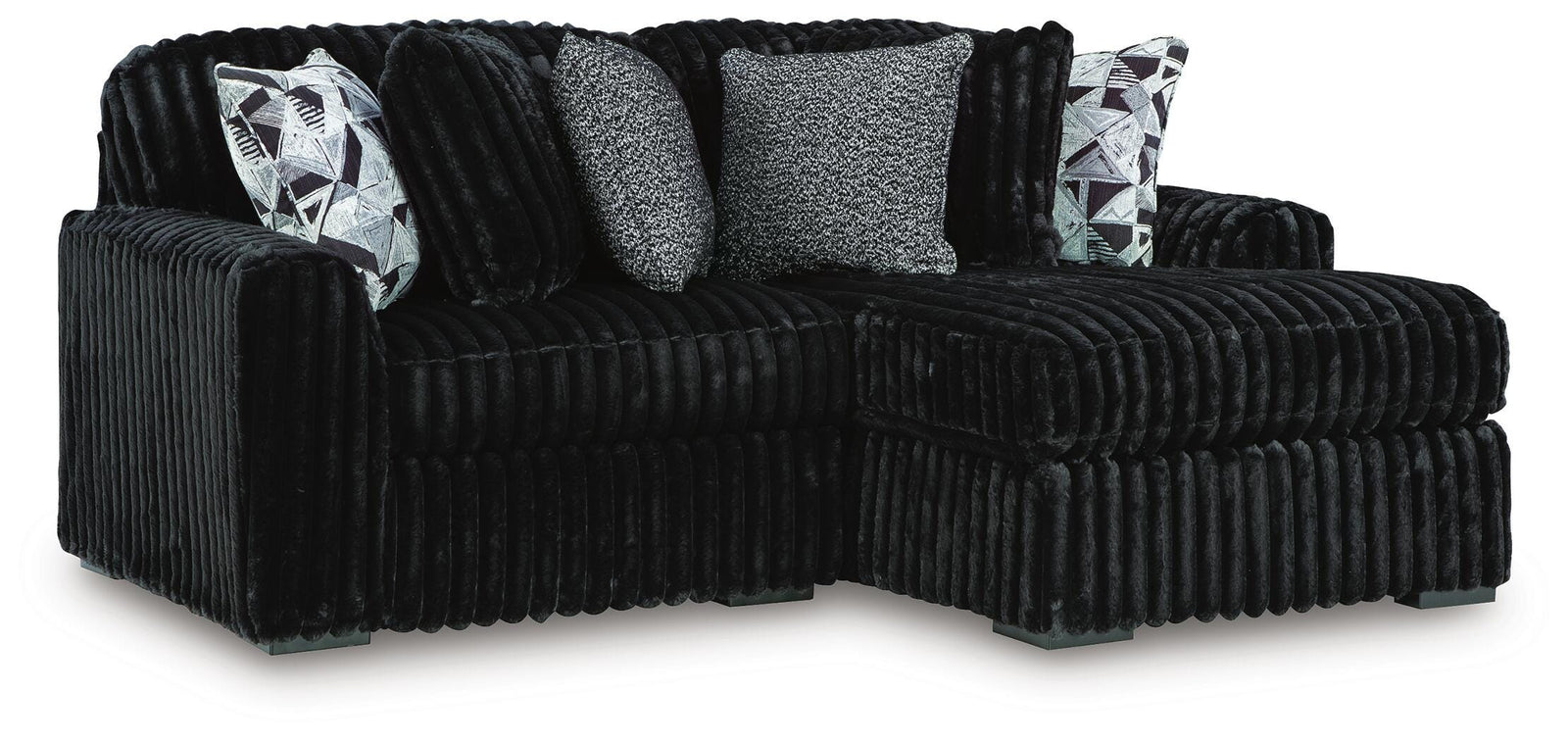 Midnight-Madness 2-Piece Sectional with Chaise (98103-SI)