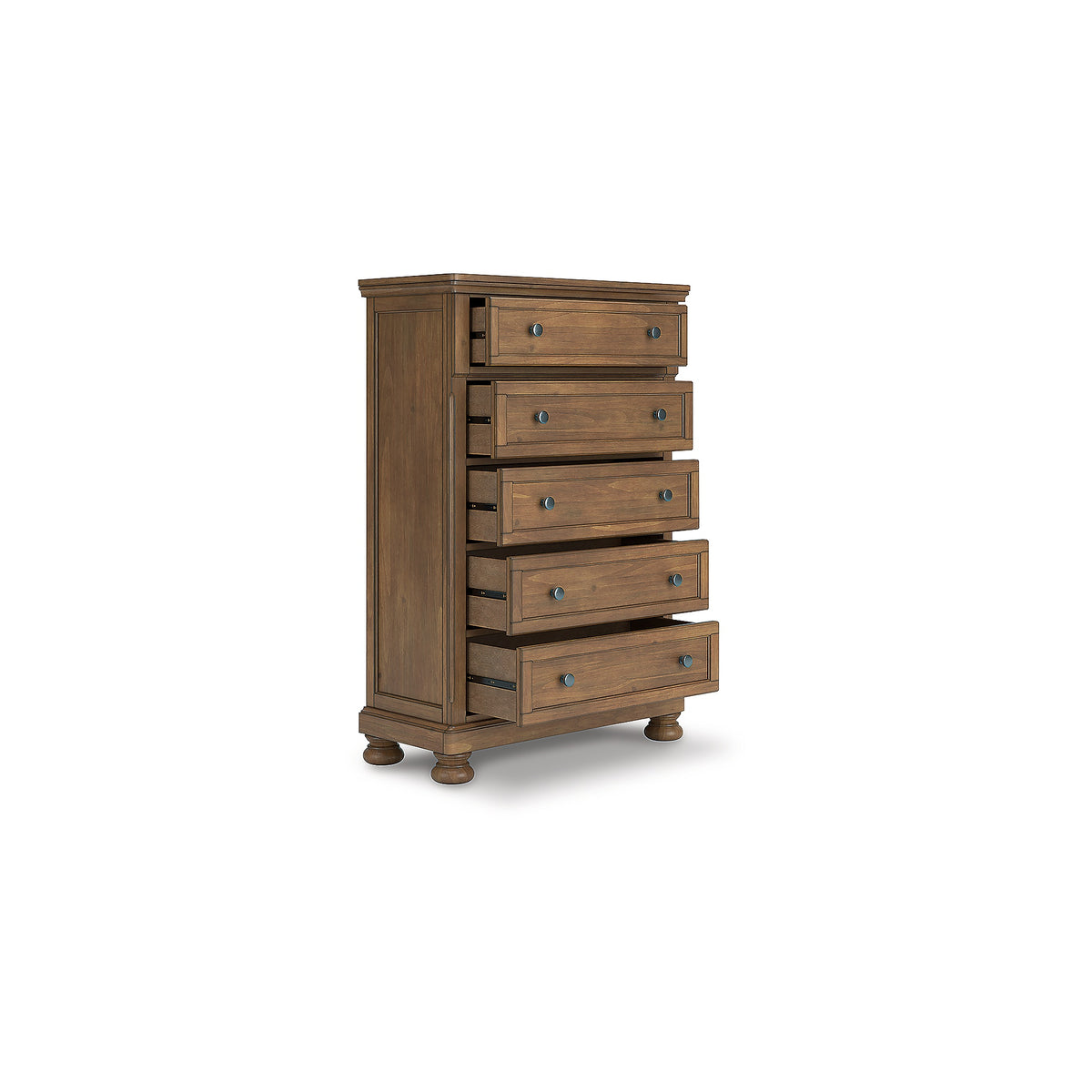 Feddinger Queen Panel Bed, Dresser, Mirror, Chest and 2 Nightstands (PCB779-SI) - Image 10