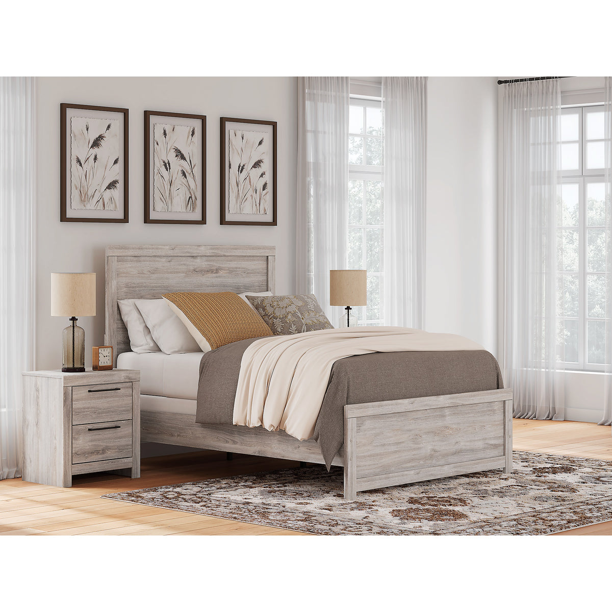 Broachmyn Full Panel Bed, Dresser and Mirror (PCB1120-SI) - Image 19