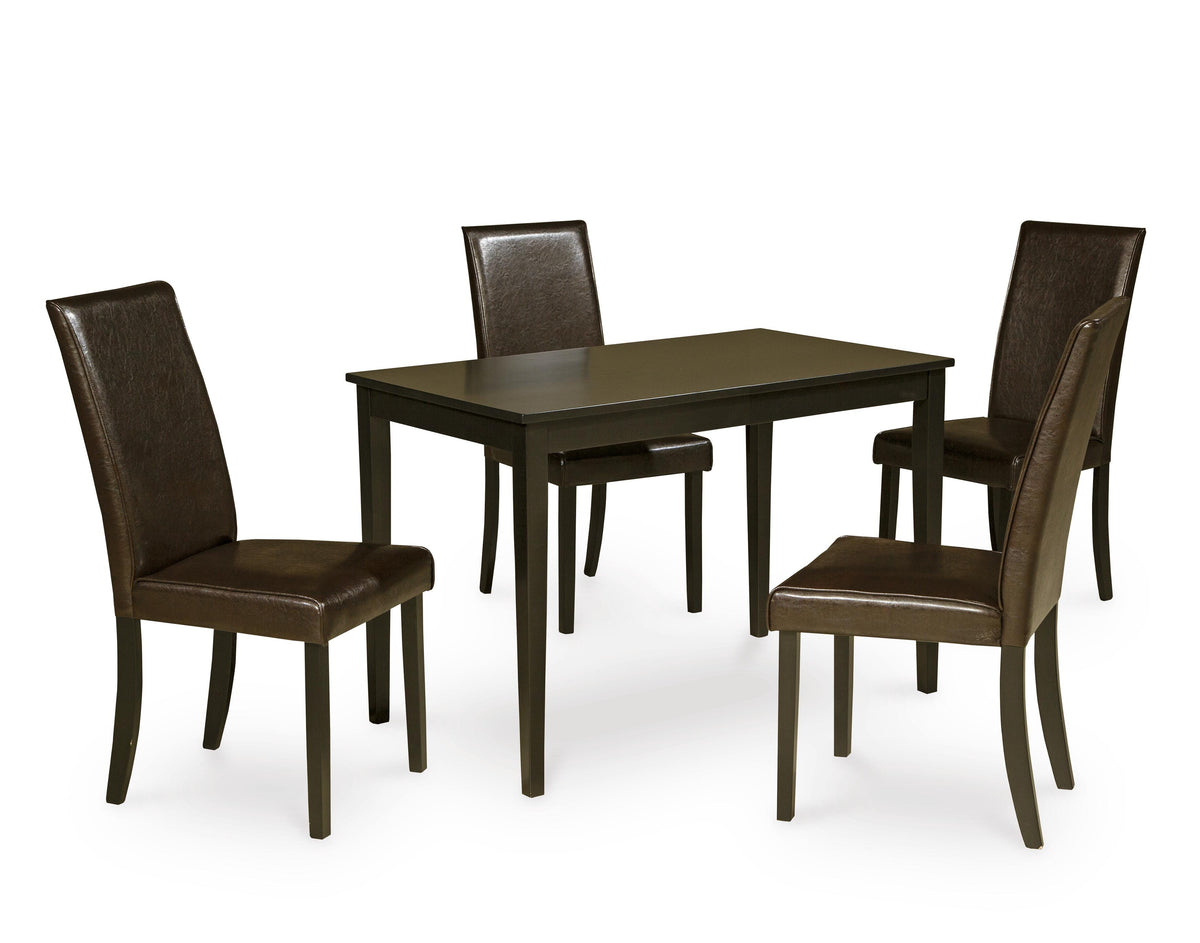 Kimonte Dining Table and 4 Chairs (D250-SI)