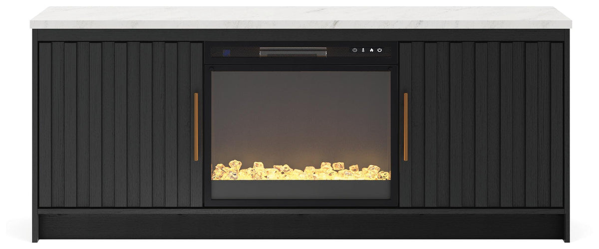 Cadmori 63 TV Stand with Electric Fireplace (W2616-SI) - Image 3