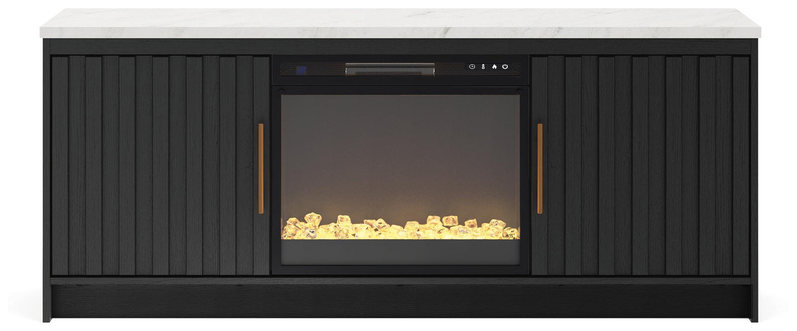 Cadmori 63 TV Stand with Electric Fireplace (W2616-SI) - Image 3