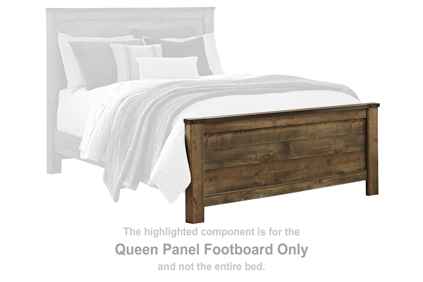 Trinell Panel Footboard - Brown  (B446-SI)