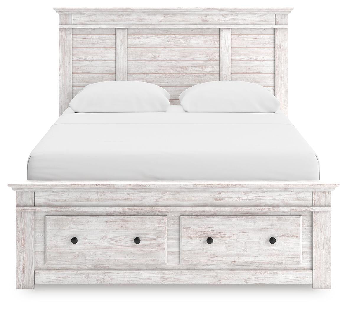 Makidern Queen Panel Storage Bed (PCB1171-SI) - Image 6